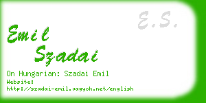 emil szadai business card